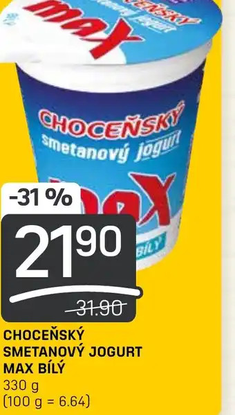 Flop CHOCEŇSKÝ SMETANOVÝ JOGURT MAX BÍLÝ nabídka