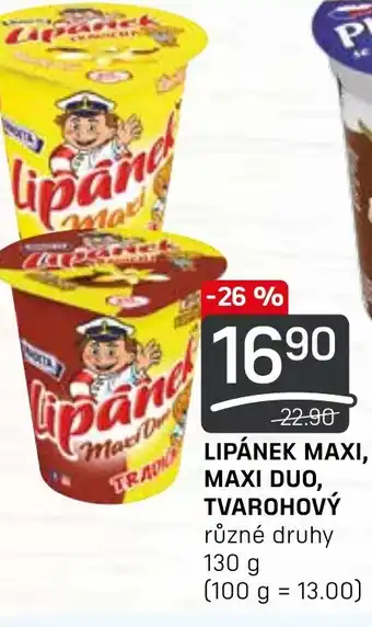 Flop LIPÁNEK MAXI, MAXI DUO, TVAROHOVÝ nabídka