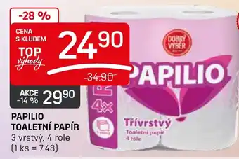Flop PAPILIO TOALETNÍ PAPÍR nabídka