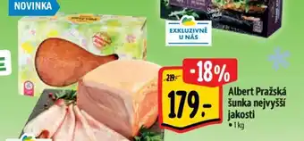 Albert Albert Pražská šunka nejvyšší jakosti nabídka