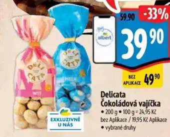 Albert Delicata Čokoládová vajíčka nabídka