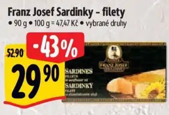 Albert Franz Josef Sardinky - filety nabídka