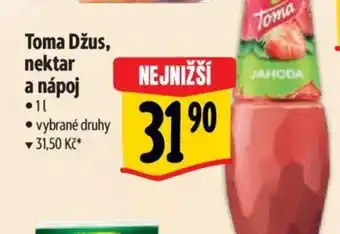 Albert Toma Džus, nektar a nápoj nabídka