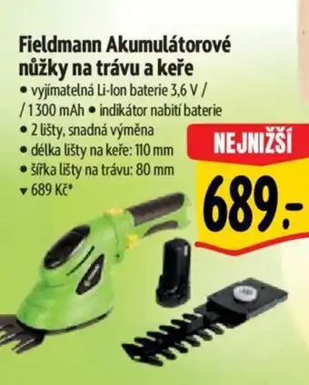 Albert Fieldmann Akumulátorové nůžky na trávu a keře nabídka