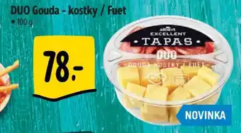 Albert DUO Gouda - kostky / Fuet nabídka