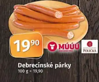 COOP TIP Debrecínské párky nabídka