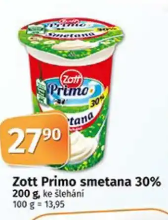 COOP TIP Zott Primo smetana 30% 200 g nabídka