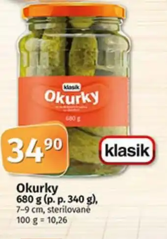 COOP TIP Okurky 680 g nabídka