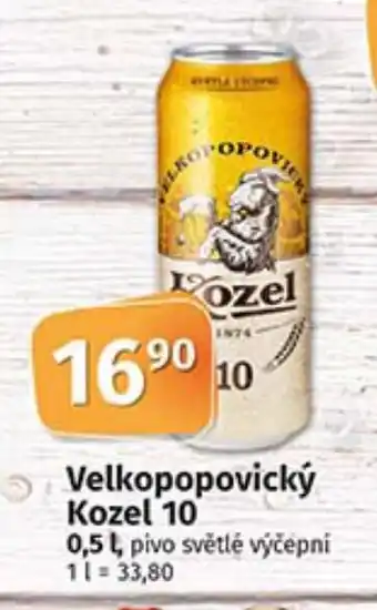 COOP TIP Velkopopovický Kozel 10 0.5L nabídka