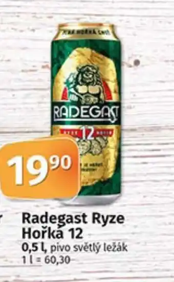 COOP TIP Radegast Ryze Hořká 12 0.5L nabídka