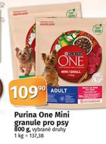 COOP TIP Purina One Mini granule pro psy 800 g nabídka