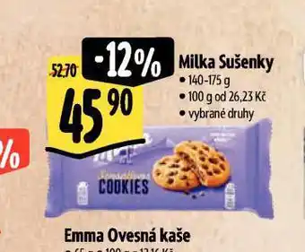 Albert Milka sušenky nabídka