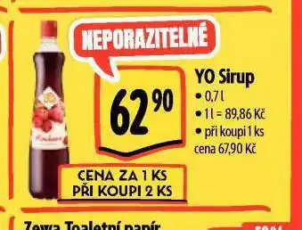 Albert Yo sirup nabídka