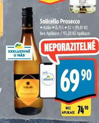 Albert Solicello prosecco nabídka