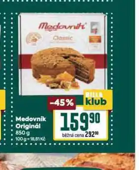 Billa Medovník original nabídka