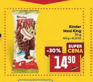 Billa Kinder maxi king nabídka