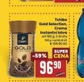 Billa Tchibo gold selection, crema instantní káva nabídka