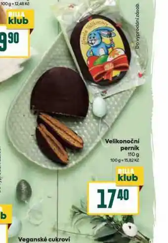Billa Velikonoční perník nabídka