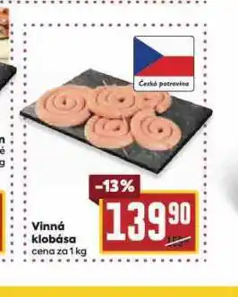 Billa Vinná klobása nabídka