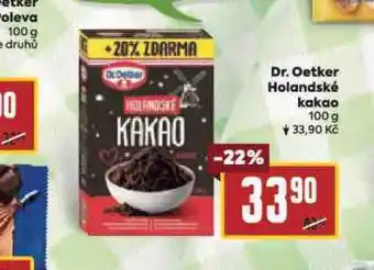 Billa Dr. oetker holandské kakao nabídka