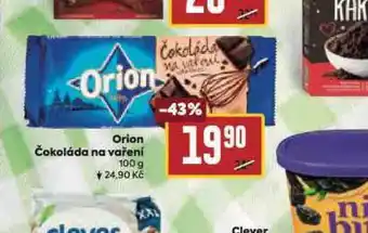 Billa Orion čokoláda na vaření nabídka