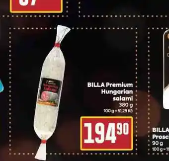 Billa Billa premium hungarian salami nabídka