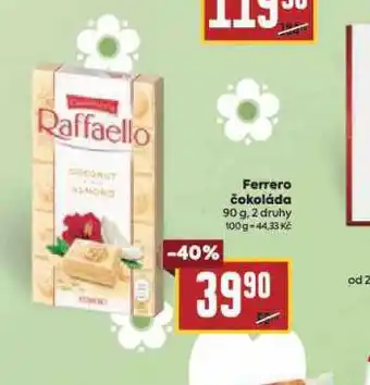 Billa Ferrero čokoláda nabídka