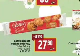 Billa Lotus biscoff plněné sušenky nabídka