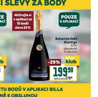 Billa Bohemia sekt prestige nabídka