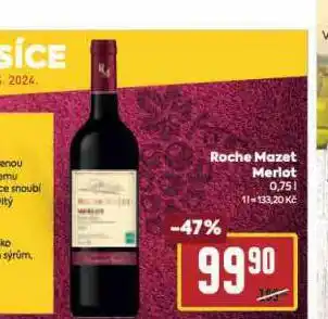 Billa Roche mazet merlot nabídka