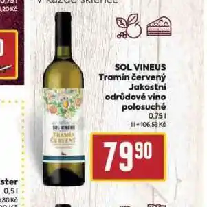 Billa Sol vineus tramín červený nabídka