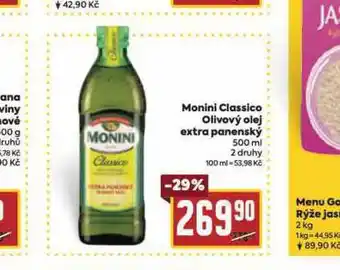 Billa Monini classico olivový olej extra panenský nabídka