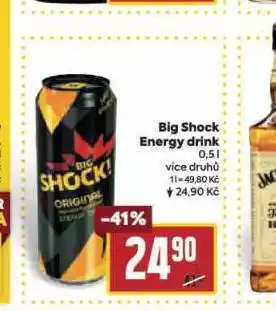 Billa Big shock energy drink nabídka