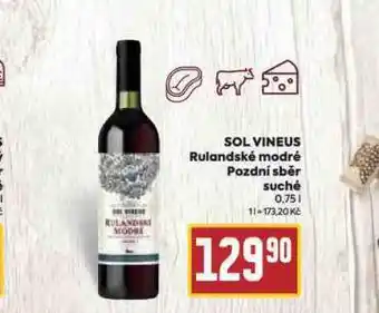 Billa Sol vineus rulandské modré nabídka