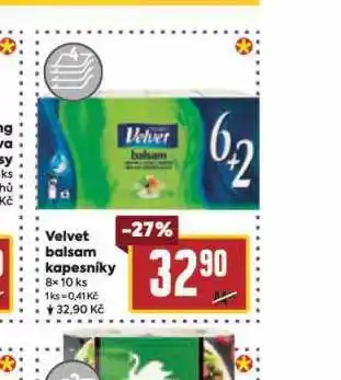 Billa Velvet balsam kapesníky nabídka
