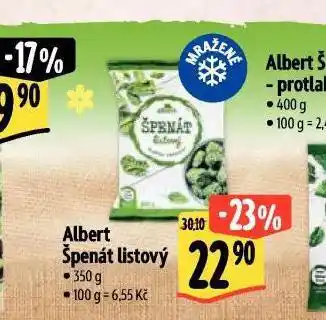Albert Špenát listový nabídka