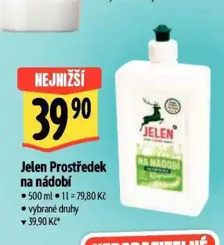 Albert Jelen prostředek na nádobí nabídka