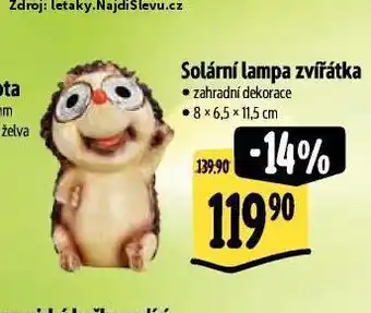 Albert Solární lampa nabídka