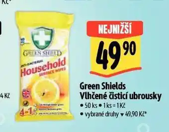 Albert Green shields vlhčené čisticí ubrousky nabídka