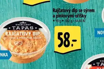 Albert Rajčatový dip se sýrem a piniovými oříšky nabídka