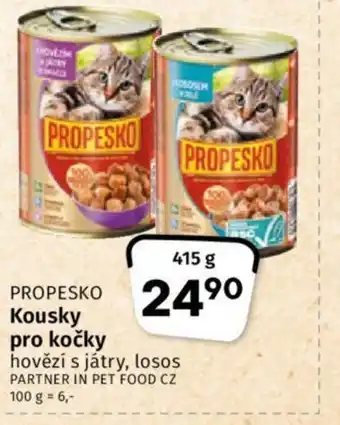 Coop PROPESKO Kousky pro kočky nabídka