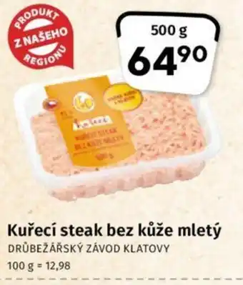 Coop Kuřecí steak bez kůže mletý nabídka