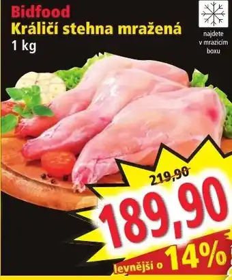 Norma Bidfood Králičí stehna mražená nabídka