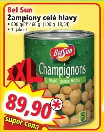 Norma Bel Sun Žampiony celé hlavy nabídka