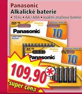 Norma Panasonic Alkalické baterie nabídka