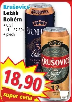 Norma Krušovice Ležák Bohém 0.5L nabídka