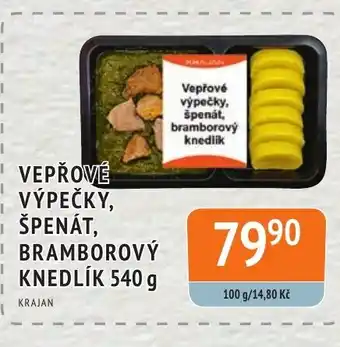 Coop hb VEPŘOVÉ VÝPEČKY, ŠPENÁT, BRAMBOROVÝ KNEDLÍK 540 g nabídka