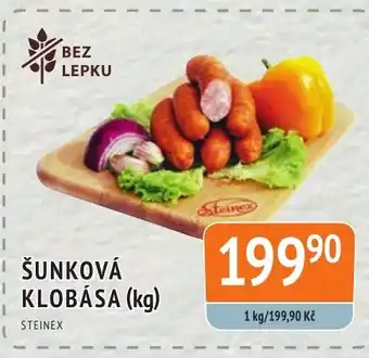 Coop hb ŠUNKOVÁ KLOBÁSA (kg) nabídka