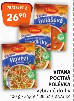 Coop hb VITANA POCTIVÁ POLÉVKA nabídka