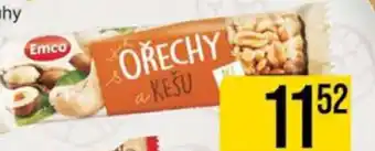 Jip Emco ořechová tyčinka nabídka